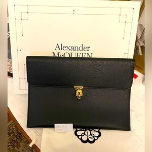 Alexander McQueen envelope clutch. Brand new, never worn.